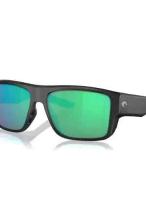Costa Taxman Matte Black - Green Mirror 580G Achat Immédiat
