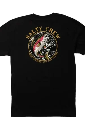 Offre Exclusive Salty Crew Rainbow Premium S/S Tee Black - M