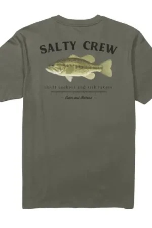 Salty Crew Bigmouth Premium S/S Tee Dusty Olive - M Solde