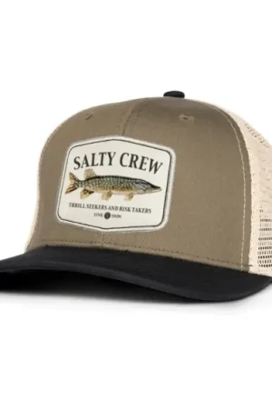Soldes Salty Crew Euro Pike Trucker Oliveblack
