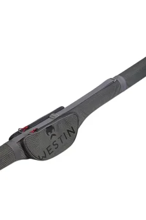 Westin W4 Rod Case Travel Fits Rods Up To 74cm Titanium Black Dernier Modèle