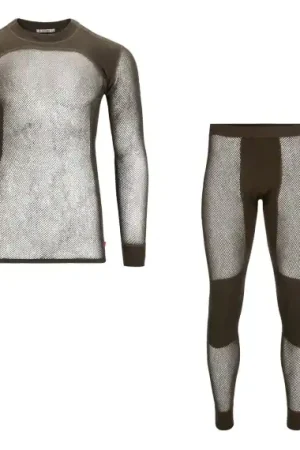 Aclima WoolNet Original Crewneck & Longs M's Tarmac Top Vente