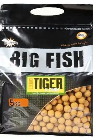 Remise Dynamite Baits Big Fish Sweet Tiger & Corn Boilies 5kg - 15mm