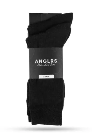Nouvel Arrivage Anglrs Merino Wool Socks Black 41-46 2-pack
