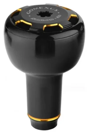 Dernier Modèle Gomexus Handle Knob Aluminium For Spinning Reel - Smoke/Black