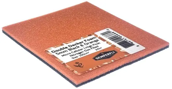 Promotion Semperfli Double Decker Foam Small (5mm) Black & Orange