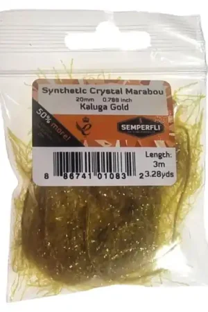 Dernier Modèle Semperfli Synthetic Crystal Marabou 20mm - Copper Brown