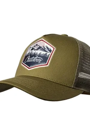 Beyond Nordic BN215 Great Outdoor Trucker Cap G-Moss Green Satisfait Ou Remboursé