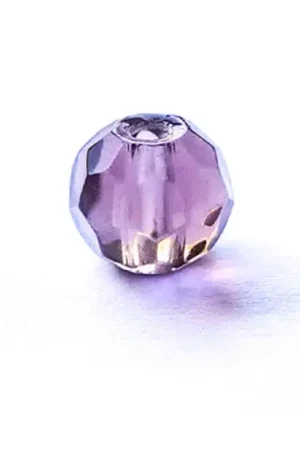 Affaire À Saisir Bite Of Bleak Glass Bead 8mm Purple