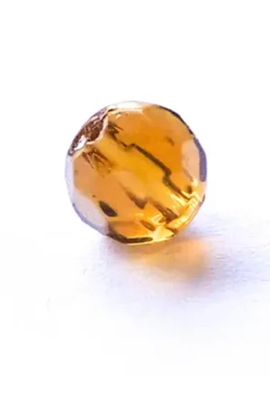 Bite Of Bleak Glass Bead 8mm Amber Dernier Modèle