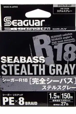 Acheter En Ligne Seaguar R18 Kanzen Seabass 150m Stealth Grey - 0.165mm 1.0Gou