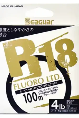 Seaguar R18 Fluoro Ltd 100m 16lb 0.33mm Haute Qualité