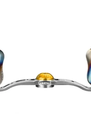 Gomexus Crank Handle w/ Titanium Galaxy Knob 100mm (8x5mm) - Flame & Silver Seulement Aujourd'hui