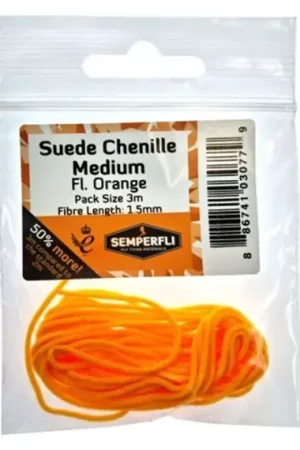 Nouvel Arrivage Semperfli Suede Chenille 1.5mm Medium - Fl Orange