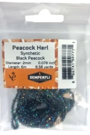Semperfli Synthetic Peacock Herl 2mm Extra Small Green Peacock Commander Maintenant