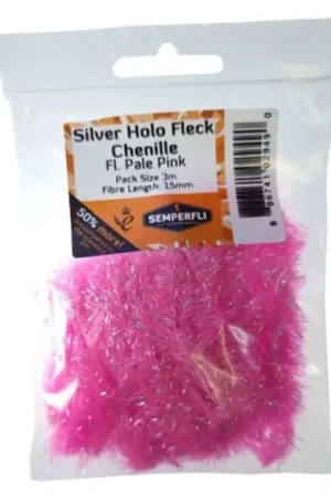 Semperfli Silver Tinsel Fleck 15mm Large - Fl Red Commander Vite