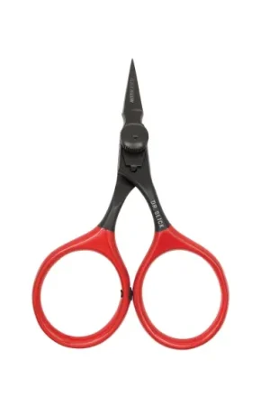 Nouveauté DR Slick SR37BW Black Widow Arrow Razor Scissor 3 3/4'' Bent Shaft Black and Red