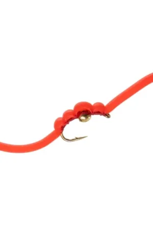 Umpqua Squirmy Wormie TB Red #12 Petit Prix