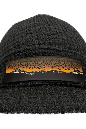 Meilleur Prix RepYourWater Knit Hat Brimmed, Brown Trout Mountains