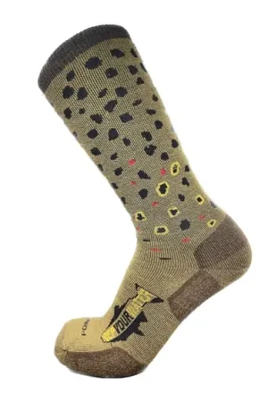 RepYourWater Merino Socks Brown Trout - L Expédition Rapide