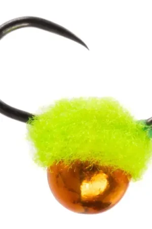 Retour Gratuit Umpqua Sunny Side Up Mylant Chartreuse #18 / 3,5mm bead