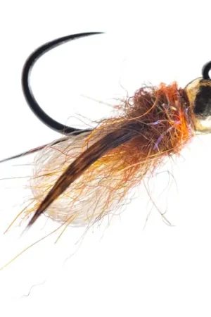 Umpqua Jiggy Caddis Pupa Mercer Amber - #14 Nouvelle Collection