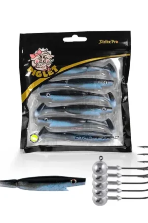 Vente Flash Piglet Shad Jighead Combo