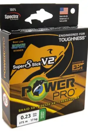 Petit Prix PowerPro Sup 8 Slick V2 Aqua Green 275mm 0.32mm 24kg