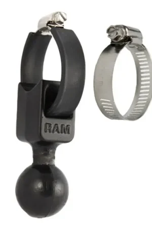 RAM Base W/Ball & Straps 1/2'' To 2'' Dia. Solde