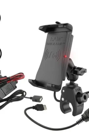 Dernier Modèle RAM Quick-Grip Waterproof QI wireless charger inc. claw & MC cabling (B-ball)