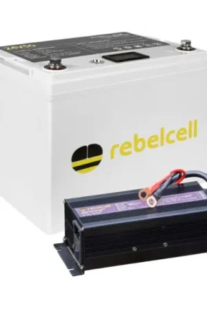 Rebelcell 24V50 Li-ion Med Laddare 29.4V12A Expédition Rapide
