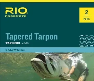 Rio Taperad Tarpon Fluorocarbon Leader 12ft / 3,7m 2-Pack 30/60lb Populaire