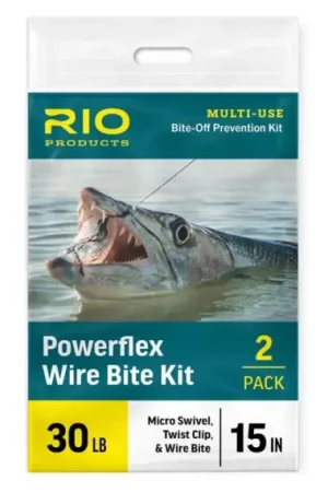 Rio Powerflex Wire Bites Leader Swivel And Twist Clip - 40lb Produit De Marque