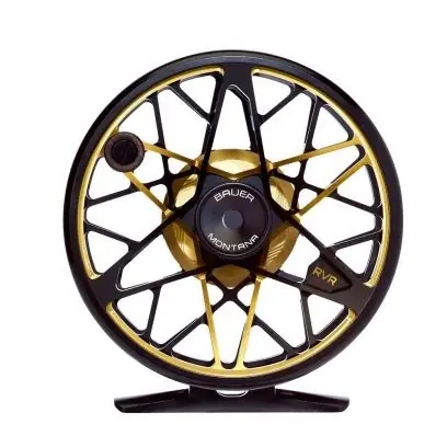 Bauer RVR Black/Gold/Anodize Fly Reel - # 6/7 Nouvel Arrivage