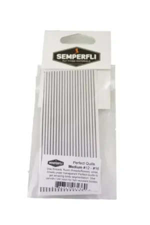 Semperfli Perfect Quills Synthetic Clear/Natural - Medium Pas Cher