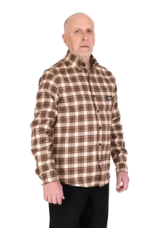 SQRTN TGN Patch Flanell Shirt Sand - M Prix Bas