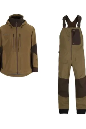 Produit De Marque Simms Pro Dry Bibs and Jacket Driftwood/Black