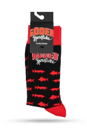 Söder Lucky Socks Cotton Red Tiger 41-46 1-pack Authentique