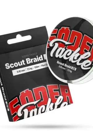 Pas Cher Söder Tackle Scout Braid x8 130m Fluolime - 0,15mm, 11kg