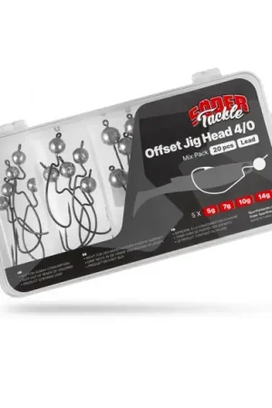 Söder Tackle Offset Jig Head Big Pack (20-pack) - 4/0 (5g, 7g, 10g, 14g) Seulement Aujourd'hui