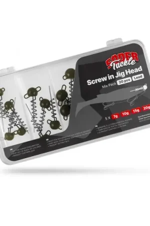 Prix Cassé Söder Tackle Screw in Jig Head Mix Pack (20-pack) - 7g, 10g, 15g, 20g