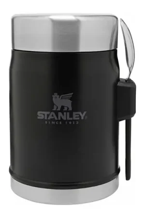 Petit Prix Stanley Mattermos med sked - Svart 0,4L