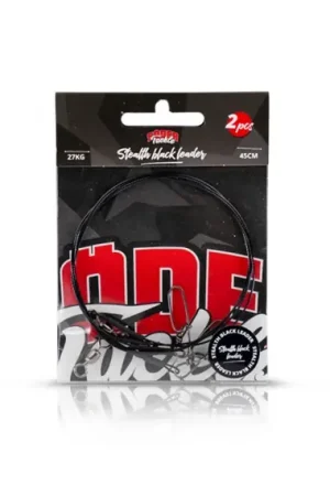 Söder Tackle Pike Leader Black Coated Wire (2-pack) - 45cm, 60lb Offre Limitée
