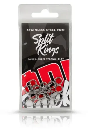 Réduction Söder Tackle Stainless Steel Split Rings 9mm (20-pack)