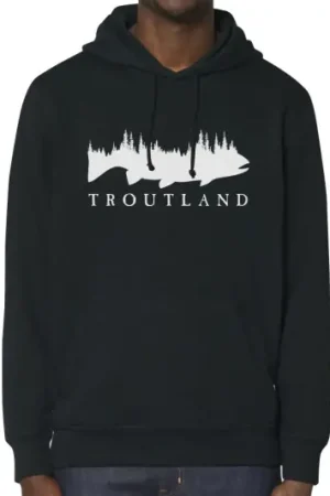 Troutland Hoodie Black - M Meilleur Prix
