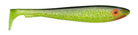 Prix Choc Svartzonker McRubber Shad 23cm (2-pack) - C19 Black´n Chatreuse