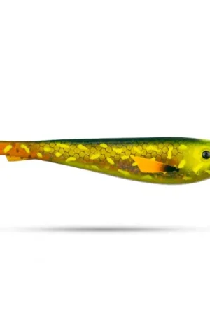 Petit Prix Svartzonker McRubber Shad 9cm (6-pack) - Söder Custom Green Motoroil Pike