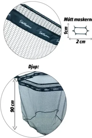 Authentique SvartZonker Snoken Spare Landing Net 85x80cm