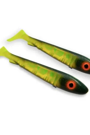 Acheter En Ligne SvartZonker Big McRubber 25cm Flash Series (2-pack) - Black Chartreuse