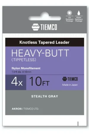 Tiemco Akron Heavy Butt Taperad Tafs 10ft - 2X Solde
